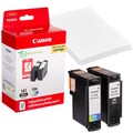 Artikelbild 1 für Canon PG-585 / CL-586 schwarz, color Druckerpatronen + Fotopapier, 2er-Set, Artikelnummer 603817