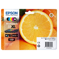 Artikelbild 1 für EPSON 33XL / T3357XL (Orangen) schwarz, cyan, magenta, gelb, Foto schwarz Druckerpatronen, 5er-Set, Artikelnummer 211856