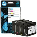 Artikelbild 1 für HP 932 + 933(6ZC71AE) schwarz, cyan, magenta, gelb Druckerpatronen, 4er-Set, Artikelnummer 304632