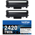 Artikelbild 1 für brother TN-2420TWIN schwarz Toner, 2er-Set, Artikelnummer 683783